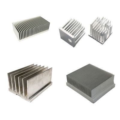 OEM Aluminium Warmteafvoer Extrusie Zilver Hoog warmtegeleidingsvermogen