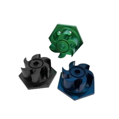 Precieze aluminium CNC-bewerkte onderdelen Anodiserende CNC-draaimachine onderdelen
