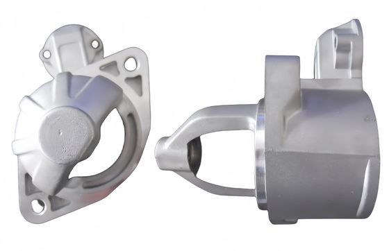 Zilver aluminium gietmachine behuizing proces poedercoating lichtgewicht