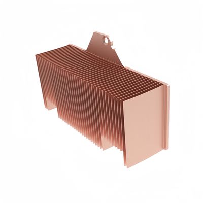 0.5 mm Skived Fin Heat Sink Plated voor Heat Exchanger Fin Tube