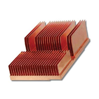 Zuivere koperen skived heatsinks CNC-bewerkingsproces