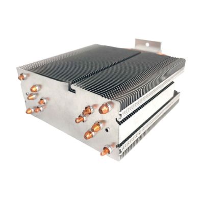 CNC Skived Fin Heat Sink Process Skiving Koperen Pipe Heat Sink