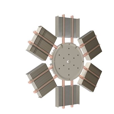 CNC Skived Fin Heat Sink Process Skiving Koperen Pipe Heat Sink
