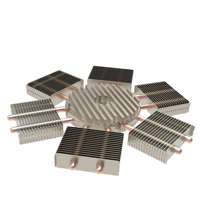 CNC Skived Fin Heat Sink Process Skiving Koperen Pipe Heat Sink