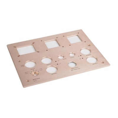 Anodiseerd aluminium CNC-bewerkingspaneel rechthoekig lichtgewicht