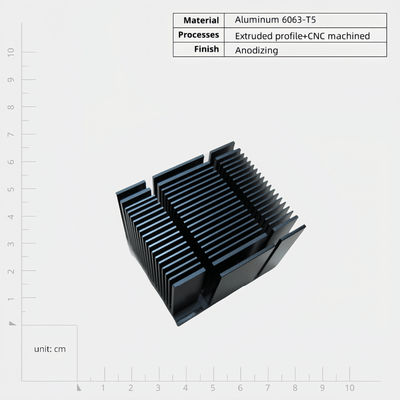 Op maat gemaakte lichtgewicht aluminium warmtebak 6000 serie met lange duurzaamheid Gemakkelijk te installeren