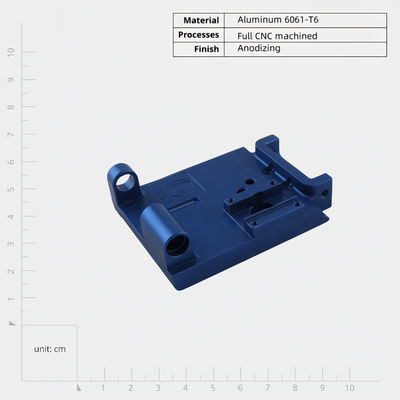 CNC-bewerkte onderdelen voor elektronische apparatuur van geanodiseerde aluminiumlegeringen van precisie