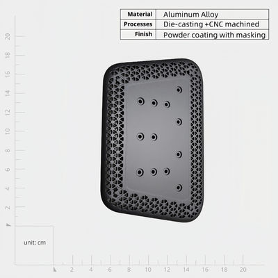 Gegooid aluminium voorpaneel voor aanpasbare en beschermende industriële toepassingen