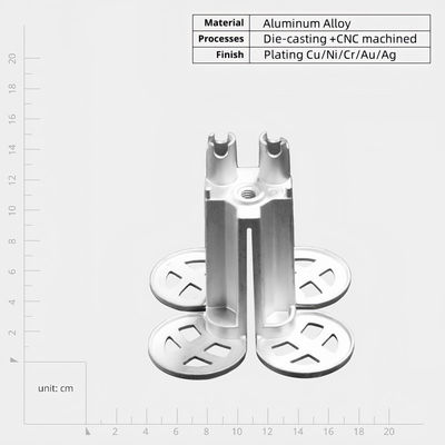 OEM ODM Die Cast Aluminium Parts CNC Bewerking Aluminiumlegering Aanpasbare ontwerpopties