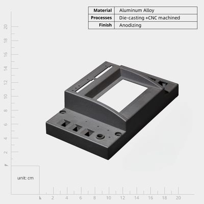 Lichtgewicht en waterdicht aluminium gietplaat Metalen behuizing Casing Shell Box onderdelen Vervaardiging