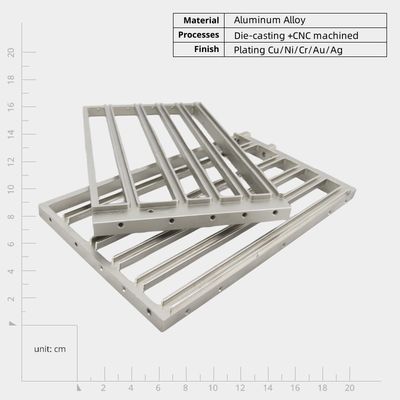 Aangepaste ADC12/A380 Aluminium die casting deel Plating Nickel met ±0,05mm Tolerantie