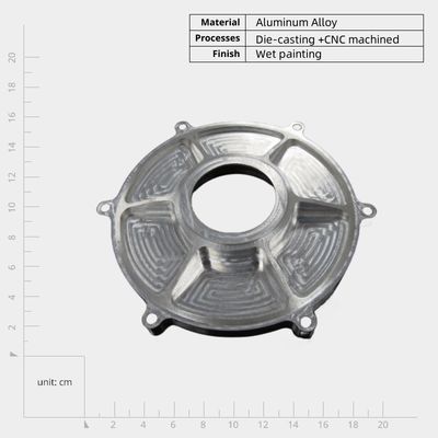 Corrosiebestendig betaalbaar aluminium gietgebouw met poedercoated Ra 1.6 oppervlak
