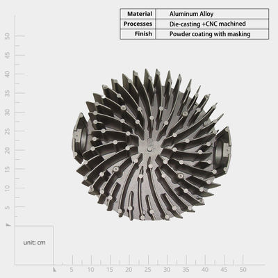 Gepersonaliseerde hardware Elektronische industrie Bonenlamphouder Aluminiumlegering Zwarte geanodiseerde onderdelen CNC-bewerking