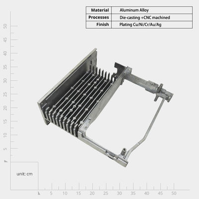 Stroomgietproces CNC-bewerkte elektrische radiatoren met ingebouwde warmtepijp