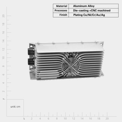 Hoge duurzaamheid aluminium legering gietgegooid koelsink voor elektronische apparaten in industriële toepassingen