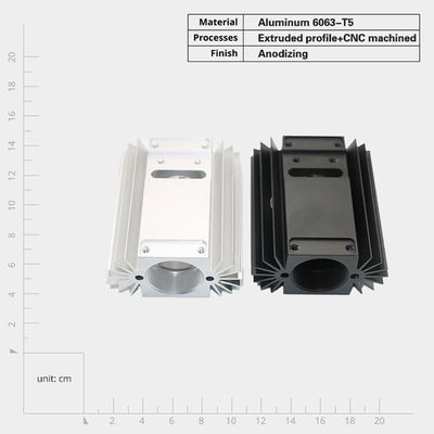 Warmteafvoer 6000-serie Aluminium geextrudeerde hitteput Aanpasbaar en duurzaam ontwerp