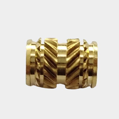 M2 M3 M4 M5 M6 M8 Messing Gedrukt Invoegnoot Geknutseld Invoegnoot voor CNC-draaien Heat Stacking