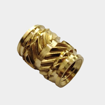 M2 M3 M4 M5 M6 M8 Messing Gedrukt Invoegnoot Geknutseld Invoegnoot voor CNC-draaien Heat Stacking