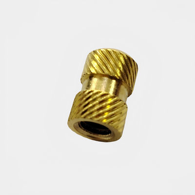 Titanium warmte staking Messing knurled nut insert voor kunststof M2 M3 M4 M5 sensor toepassing