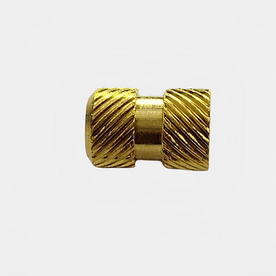 Titanium warmte staking Messing knurled nut insert voor kunststof M2 M3 M4 M5 sensor toepassing