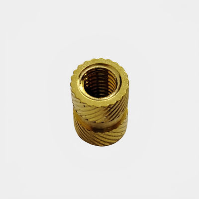 Titanium warmte staking Messing knurled nut insert voor kunststof M2 M3 M4 M5 sensor toepassing