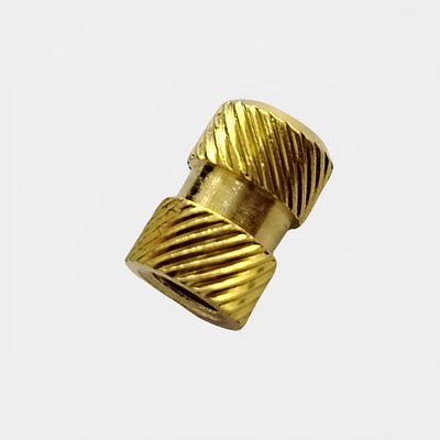 Titanium warmte staking Messing knurled nut insert voor kunststof M2 M3 M4 M5 sensor toepassing