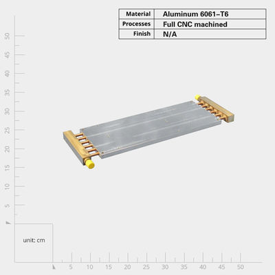 Aluminiumlegeringsvloeibare koelplaat Verwarmingskast met lage drukdruppel en koperbuis