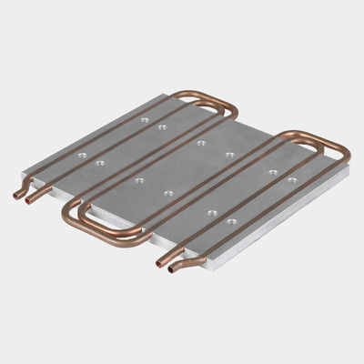 Aluminiumlegeringsvloeibare koelplaat Verwarmingskast met lage drukdruppel en koperbuis