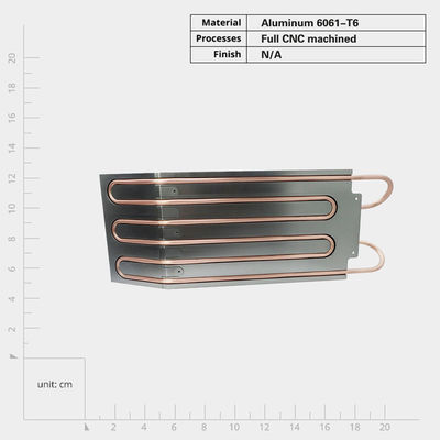 Conductiewarmteverwijdering Koudplaat Liquid Sink Warmtewisselaar met hoge doorstroming