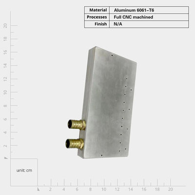 Leiding schroef montage aluminium koude plaat warmteput voor verschillende elektronische apparaten