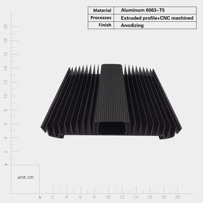 Aanpasbare industriële geanodiseerde aluminium extrusieverwarming voor optimale koeling