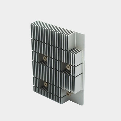 Sleek geanodiseerd aluminium extrusie-warmteputten op maat met schroefmontage corrosiebestendigheid