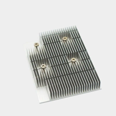 Sleek geanodiseerd aluminium extrusie-warmteputten op maat met schroefmontage corrosiebestendigheid