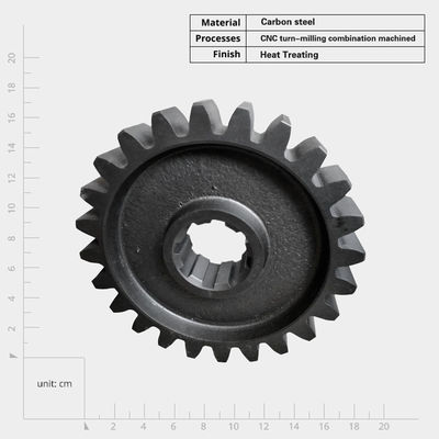 Op maat gemaakte spiraalversnellingen van roestvrij staal voor machine-accessoires Vlakheid ± 0,01 mm