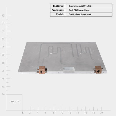 Koperen buis Aluminium Vloeibare koeler Warmte Koelbak Water Koelblok Warmte Koelbak Voor Inverter