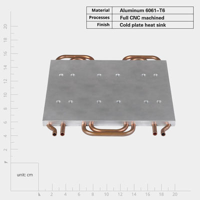 Schroef gemonteerde aluminium vloeistof koeling koude plaat warmteput voor extreme temperatuurregeling