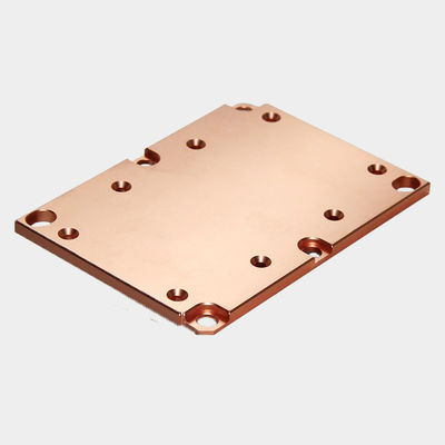 Hoge dichtheid koper skiving vin warmtebak Liquid koeling blok CNC bewerking CPU koeler Heatsink