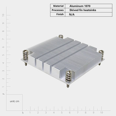 High Power Server CPU-warmteput met geschuind vinontwerp en lage thermische weerstand