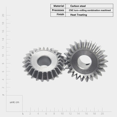 Kleine modulaire spiraalvormige tandwielen op maat voor precisie metalen machtsmetallurgische tandwielen